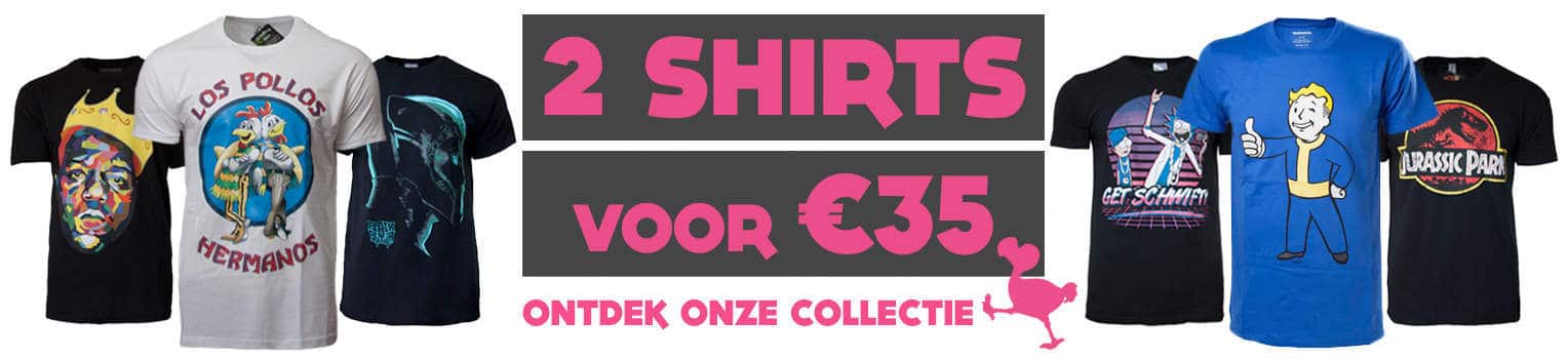 PrutsShop Shirts Merchandise 2 voor 35 Euro
