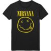 Nirvana shirt – Smiley with Back Print