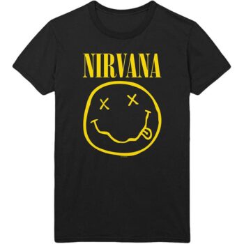 Nirvana shirt – Smiley with Back Print