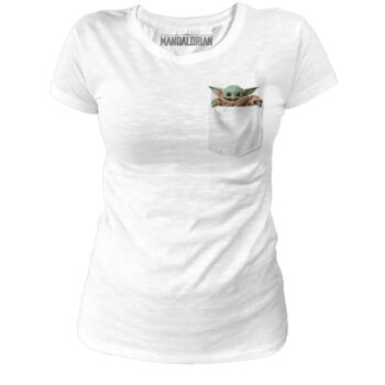 Baby Yoda dames shirt – Star Wars Mandalorian Pocket